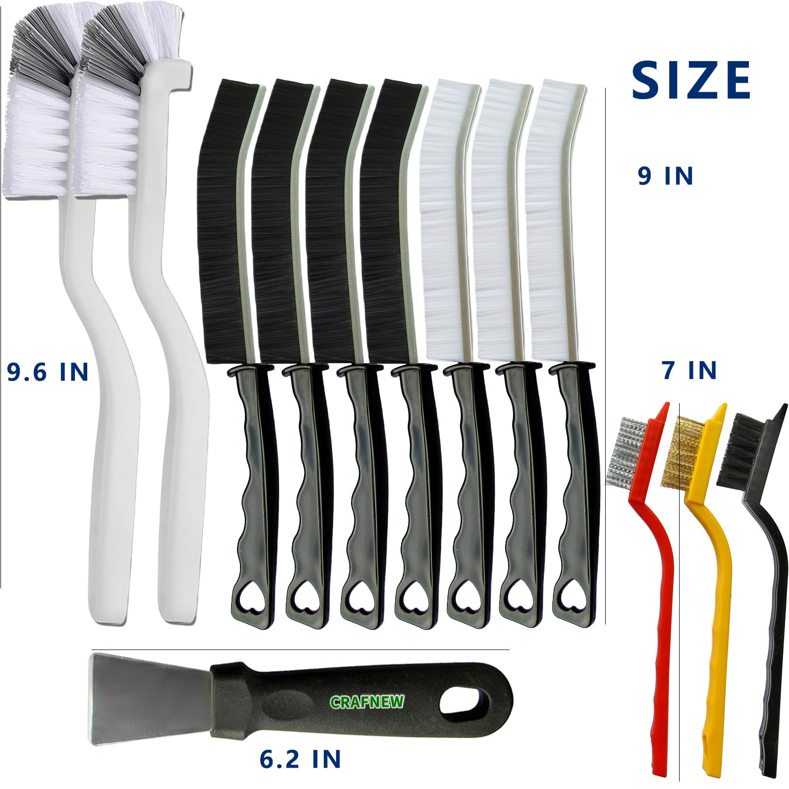13Pcs Crevice Cleaning Brush Set, Cleaning Brush Tools, Hard Bristle Gap Household Cleaning Products Suitable for Toilets, Kitchens, bathrooms, Cups
