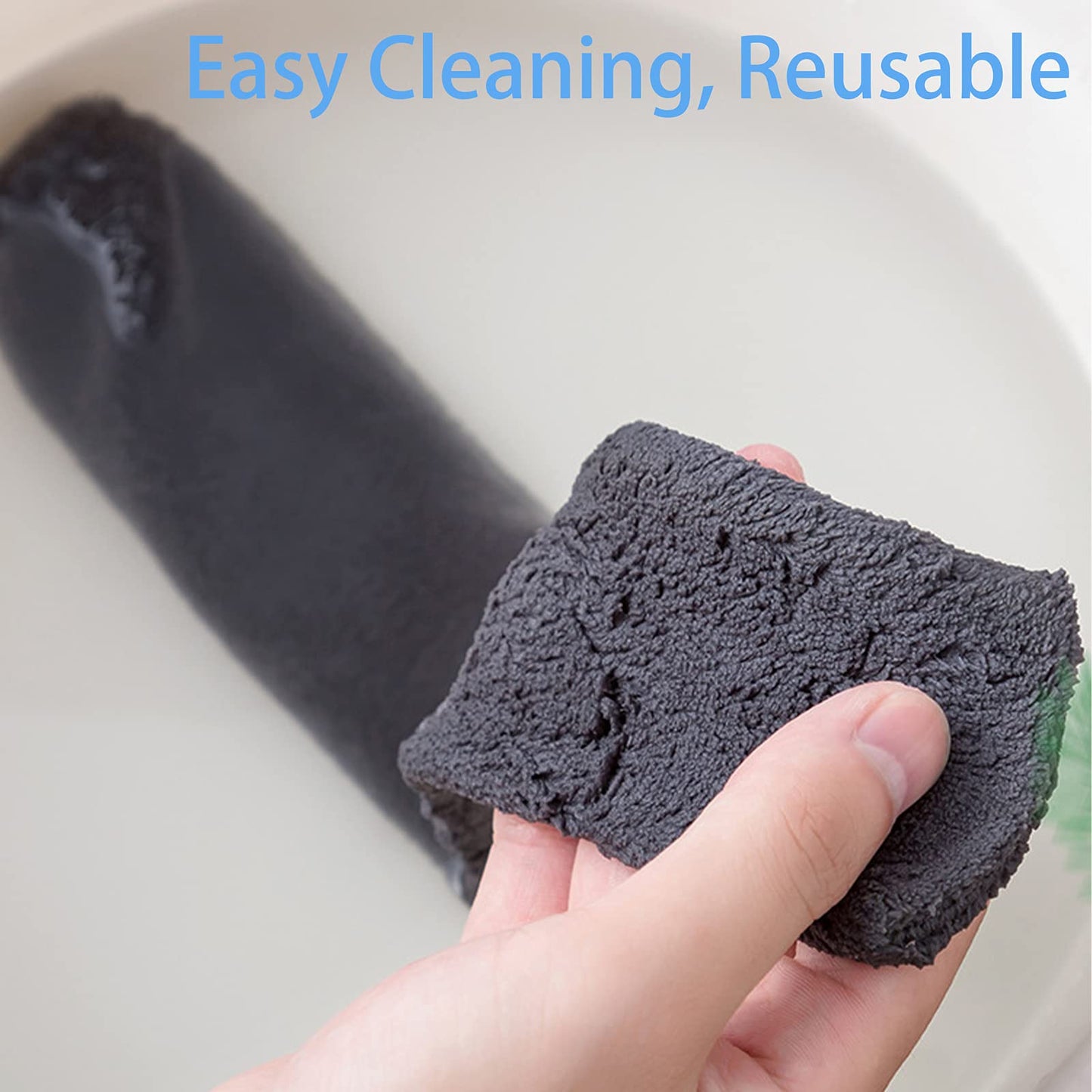 Under Appliance Duster Refills, 4 Pieces Gap Dust Cleaner ’s Replacement Sleeves. Reusable Microfiber Cloth Cover for Slim Dusting Tool Cleaning