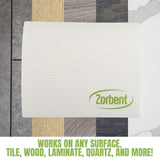 Zorbent Super Absorbent Towels 6 Pack, Natural, Reusable Paper Towel Alternative, Lint Free Cleaning Cloth for Kitchen, Gym, Shoes, Travel, & Camping