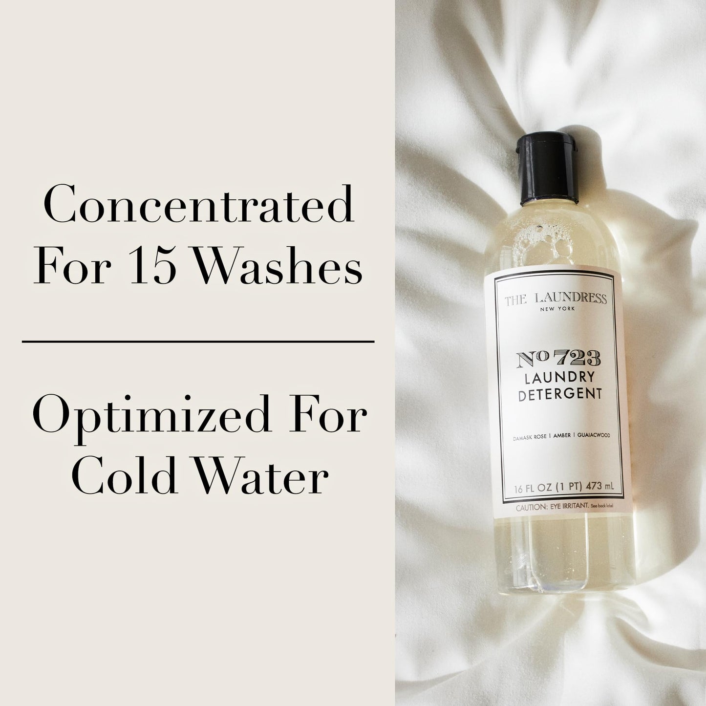 The Laundress No. 723 Laundry Detergent, Rose Inspired Scent, Concentrated Laundry Detergent Liquid, Tough on Stains, 16 oz.