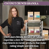 Laura's Gourmet Granola Coconut Crunch, 2 lb, Gluten-Free Oats, Vegan, Dairy & Soy Free Snack, Organic Agave & Coconut Chips, Artisan, Breakfast