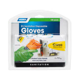 Camco Durable All Purpose RV and Camper Disposable Sanitation Gloves | Ideal in Wet or Dry Conditions | Green Non-Latex Gloves | 100 Pack (40285)