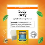 Twinings Lady Grey and Decaf Lady Grey Black Tea, 2-20 Count Packs, 40 Tea Bags, Light & Citrusy, Individually Wrapped Bags, Enjoy Hot or Iced