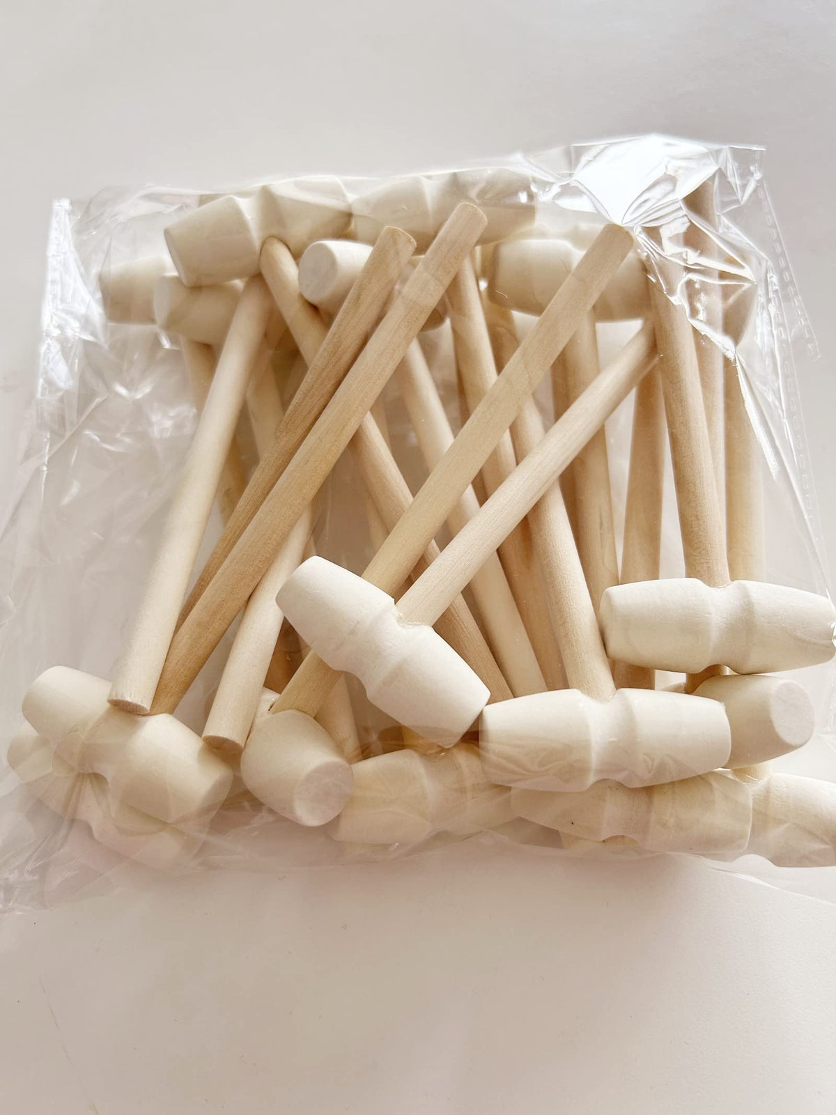 Daihellenstone 20 Pieces Wooden Hammers for breaking chocolate hearts,Easter Eggs,chocolate bombs