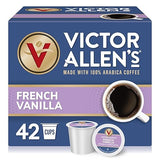 Victor Allen's Coffee French Vanilla Flavored Coffee, Medium Roast, 42 Count, Single Serve Coffee Pods for Keurig K-Cup Brewers