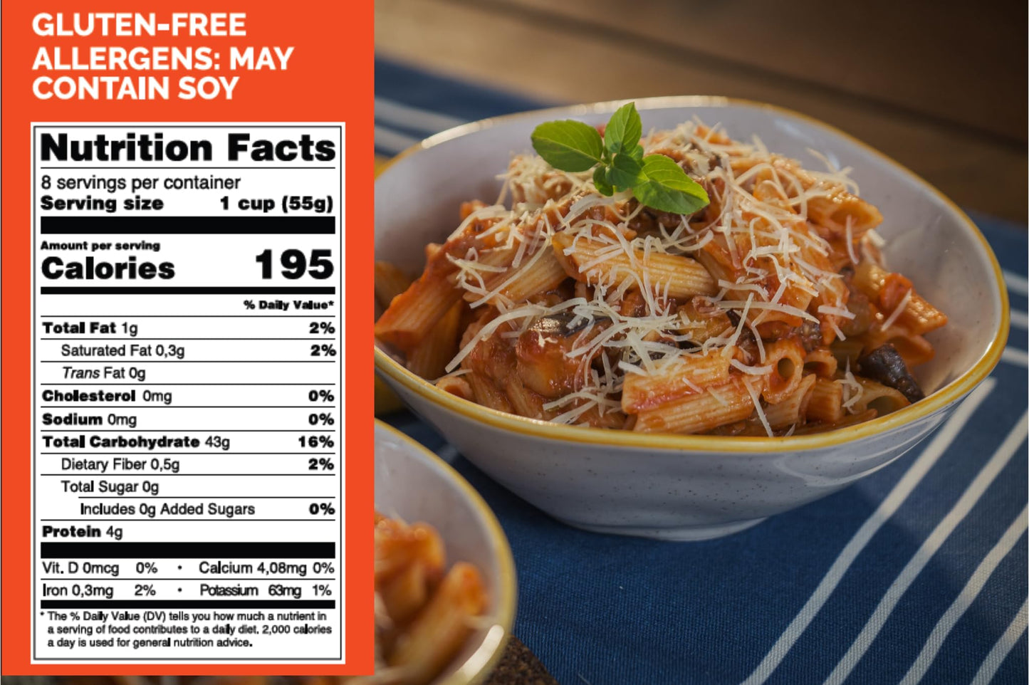 Gluten Free Penne Pasta - 17.6 oz (500g) - Gluten-Free Noodle - Light, Healthy, and Easy to Digest - Wheat-Free, Allergen-Friendly - Ideal