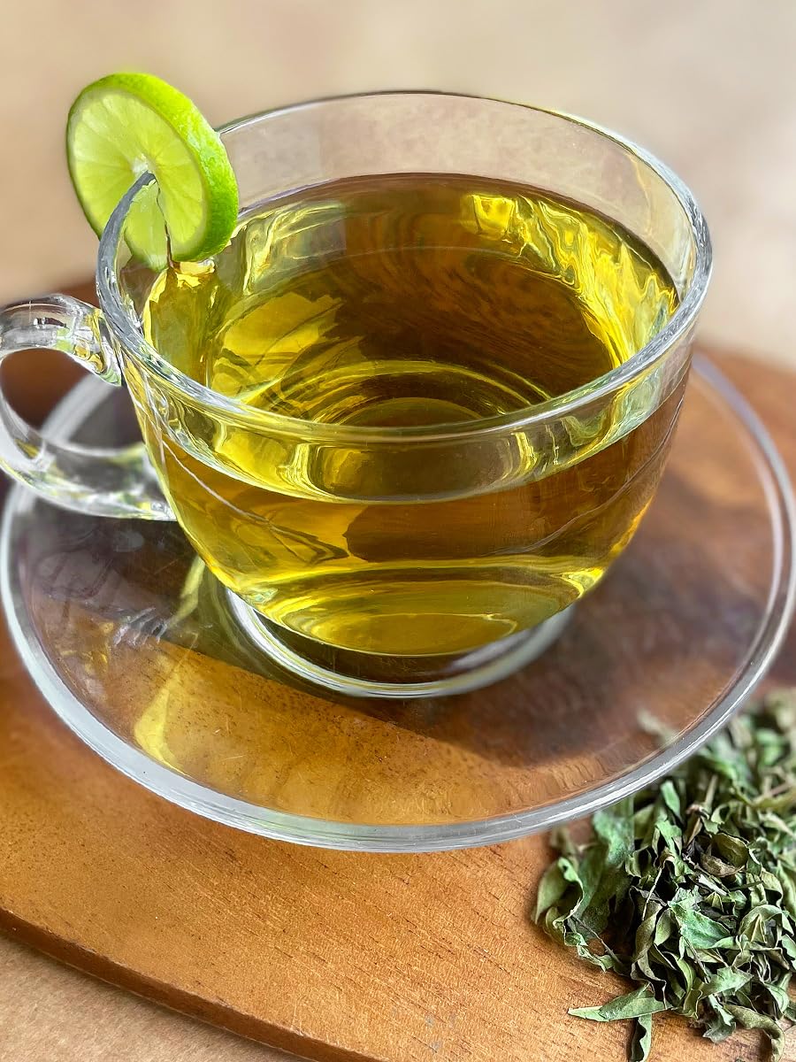 HerbaZest Organic Lemon Verbena Tea - Loose Leaf - 8oz (226g) - Caffeine-Free Herbal Tea - USDA Organic, Vegan & Non-GMO - Citrus Aroma, Ideal for Hot