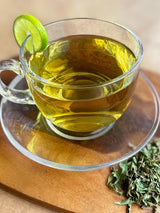 HerbaZest Organic Lemon Verbena Tea - Loose Leaf - 8oz (226g) - Caffeine-Free Herbal Tea - USDA Organic, Vegan & Non-GMO - Citrus Aroma, Ideal for Hot