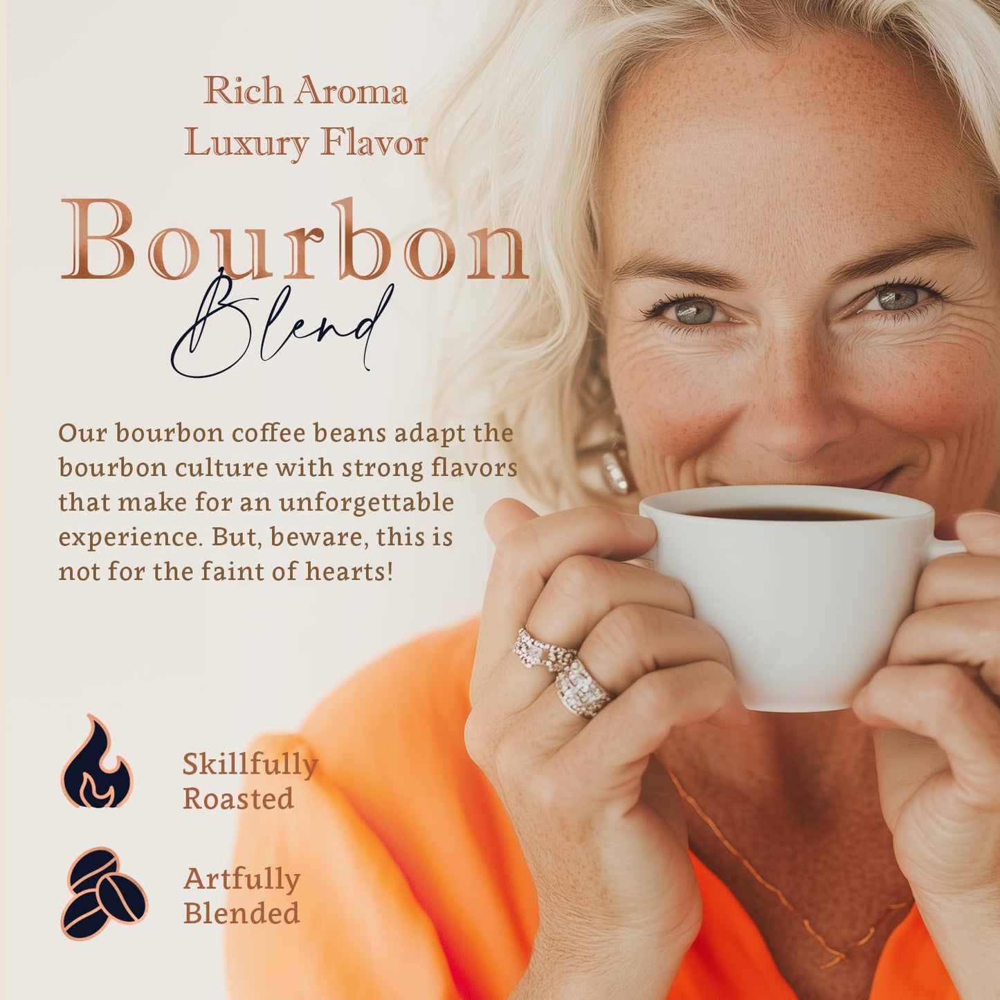 Bourbon Flavored Whole Bean Coffee - Organic Medium Roast 100% Arabica - Single Origin Dominican Coffee with Smooth Bourbon Flavor - Rich Aroma