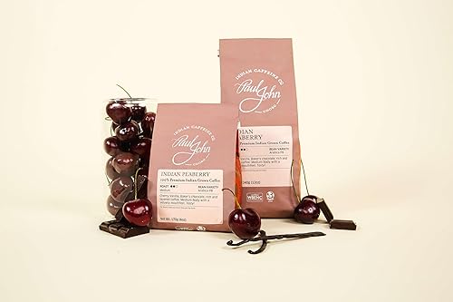 Indian Peaberry | Medium Roast | Whole Bean Coffee | Notes of Cherry Vanilla & Baking Chocolate | 6oz