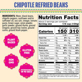 Somos Chipotle Refried Black Beans, 10 Ounce
