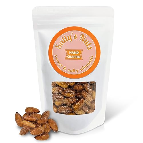 Sally's Nuts - Premium Hand Crafted Sweet & Salty Nuts - Vegan, Gluten Free, Preservative Free, Certified Kosher Hand Made in Small Batches (8oz
