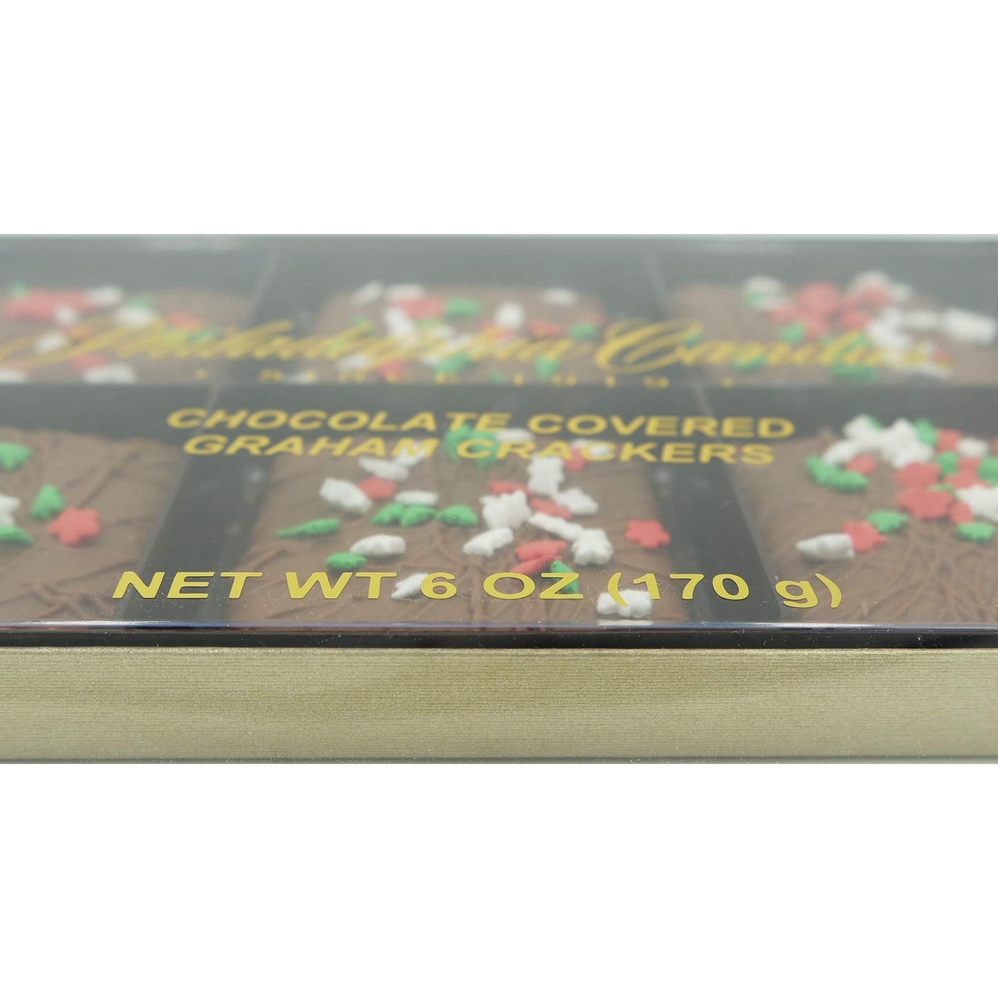 Philadelphia Candies Christmas Happy Holidays Gift, Milk Chocolate Covered Graham Crackers, 6 Ounce