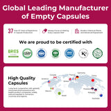 ATLEMISME Empty Gelatin Capsules Size 0 - Clear Empty Capsules 100 Count - Kosher and Halal Pure Gelatin Pill Capsule - DIY Powder Filling - Fillable