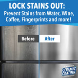 Surface Lock Ceramic Coating for Stainless Steel Appliances - Home Ceramic Spray That Shines, Seals & Protects, Repels Water & Stains, Fingerprint