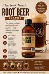 Bakto Flavors Natural Root Beer Flavor, 4 Fluid Ounces