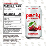 PERFY Caffeine Free Healthy Soda Classics Variety | Real Fruit Juice - Low Sugar Nootropic Drinks with L-Theanine + Turmeric or Ashwagandha | Calming