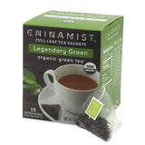 China Mist - Legendary Green Organic Full Leaf Tea Sachet, 15 count box - Biodegradable and Individually Wrapped (1 Pack)