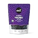 Elan Organic Pitted Prunes, 7.9 oz, Natural Dried Fruit, No Sugar Added, Sulphite-free, Non-GMO, Vegan, Gluten-Free, Kosher, Healthy Snack, Dried