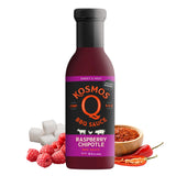 Kosmos Q Raspberry Chipotle BBQ Sauce, Sweet & Spicy BBQ Sauce with Real Raspberries & Chipotle Peppers, Bold Barbecue Sauce for Pork, Chicken