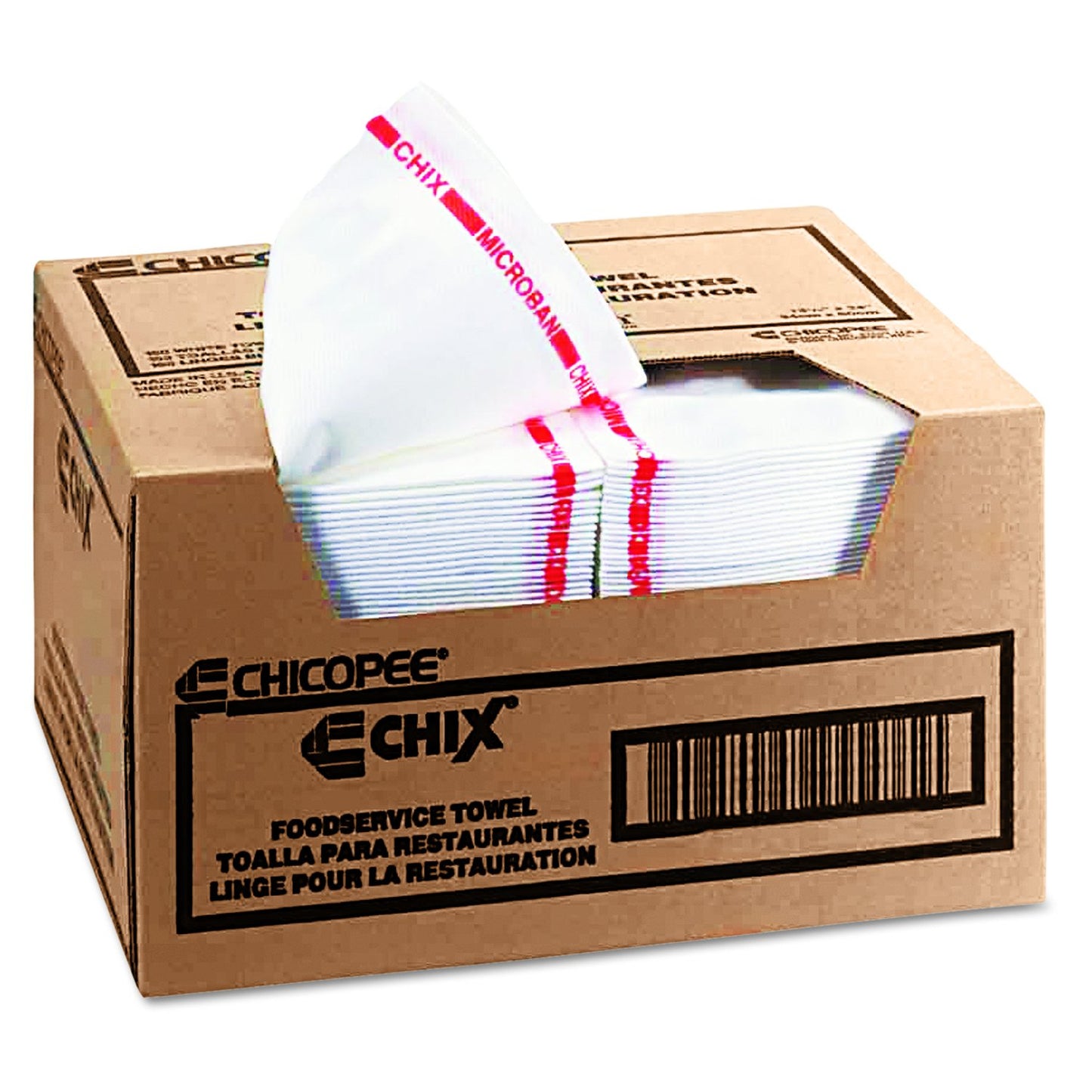 Chix 8250 Reusable Food Service Towels, Fabric, 13 1/2 x 24, White (Case of 150)