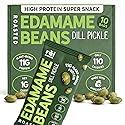 Rel Snacks Dill Pickle Roasted Edamame Beans - High Protein, Low Carb Snack (11g Protein) - Keto, Vegan, Non-GMO - Made with Avocado Oil - 10 Pack