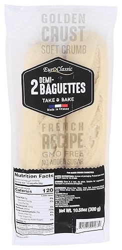 Euro Classic Imports Demi-Baguettes 2 Count, 10.58 OZ