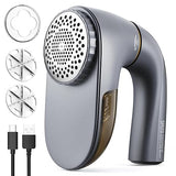 POPCHOSE Fabric Shaver, Lint Remover for Clothes, Lint Shaver with 6-Leaf Blades & 2 Speed, 2000mAh Rechargeable, Sweater Shavers to Remove Pilling
