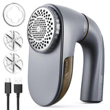 POPCHOSE Fabric Shaver, Lint Remover for Clothes, Lint Shaver with 6-Leaf Blades & 2 Speed, 2000mAh Rechargeable, Sweater Shavers to Remove Pilling