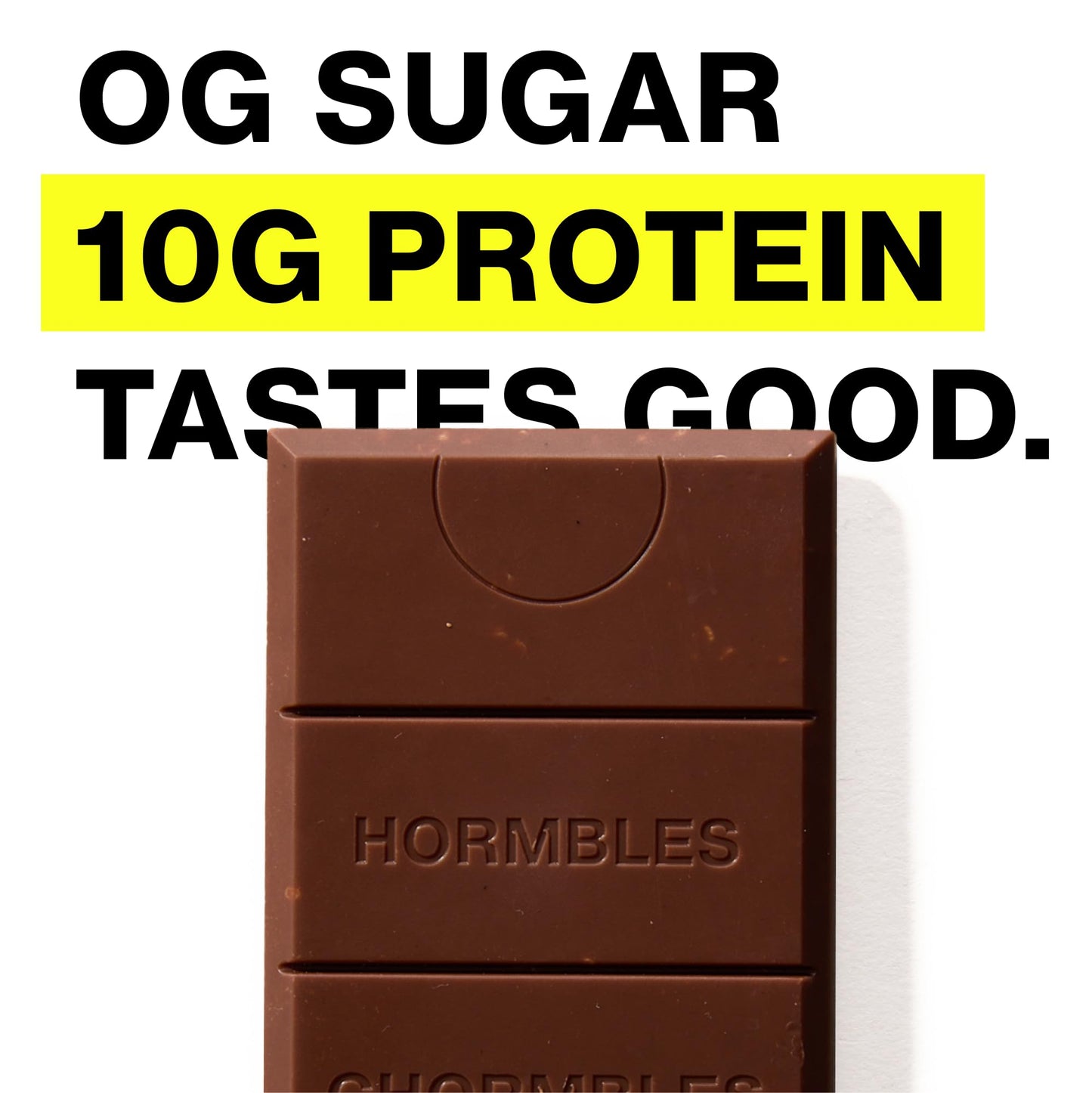 Hormbles Chormbles Protein Candy Bars, Classic Milk, 10g Protein, 0g Sugar, 150 Calories, Milk Chocolate Candy With Crunchy Pieces, Sugar Free Snacks