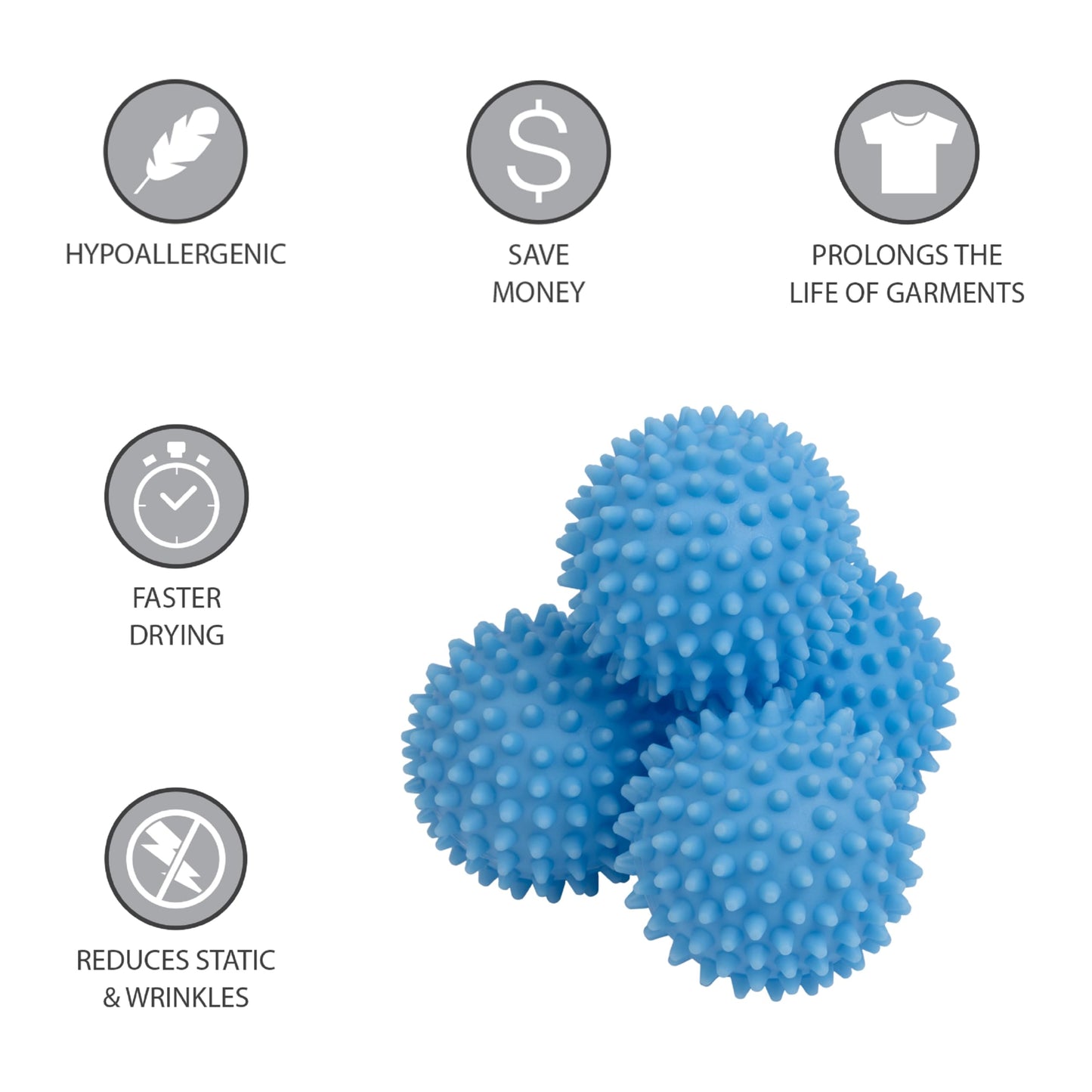Smart Design Plastic Dryer Balls- Set of 4