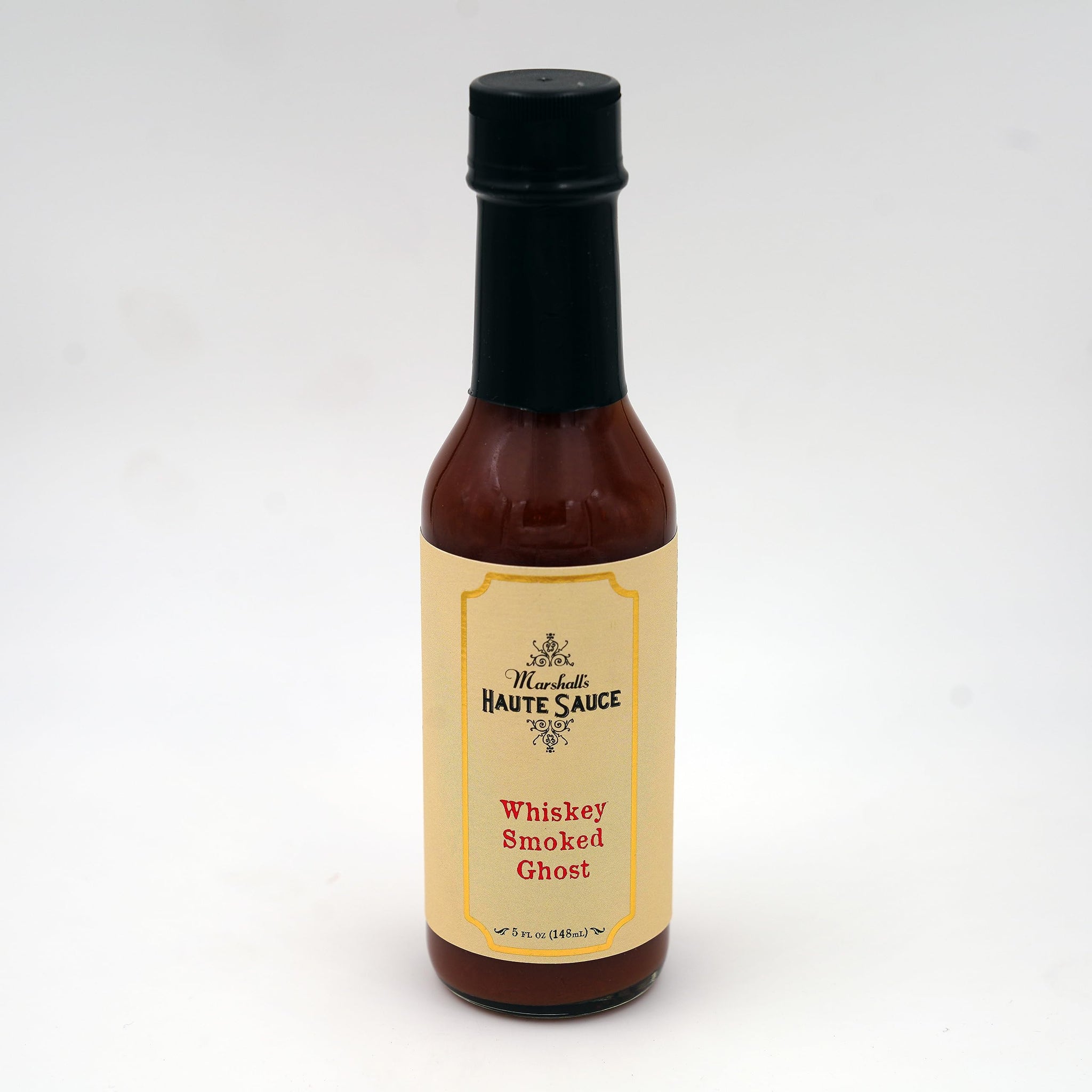 Whiskey Smoked Ghost Hot Sauce, 5 ounce - Marshall's Haute Sauce - Hot Ones Season 22 - Uncle Nearest Whiskey - Best Hot Sauce - Cooking Gifts for Men