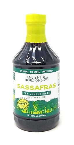 Ancient Infusions Sassafras Concentrate Instant Tea, 12-Ounce Bottles (Pack of 6)