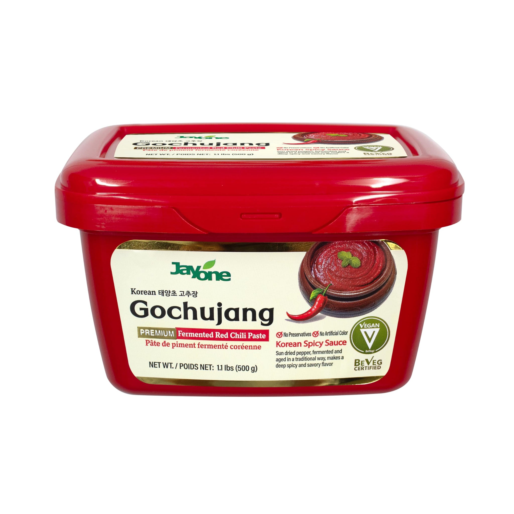 Jayone Fermented Red Pepper Paste, Spicy 17.6 Ounce