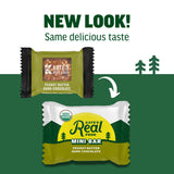 Kate’s Real Food Mini Organic Granola Bars - Peanut Butter Dark Chocolate (1.1 oz, Pack of 24) - Organic Energy Bars Made with Gluten Free Oats - Non