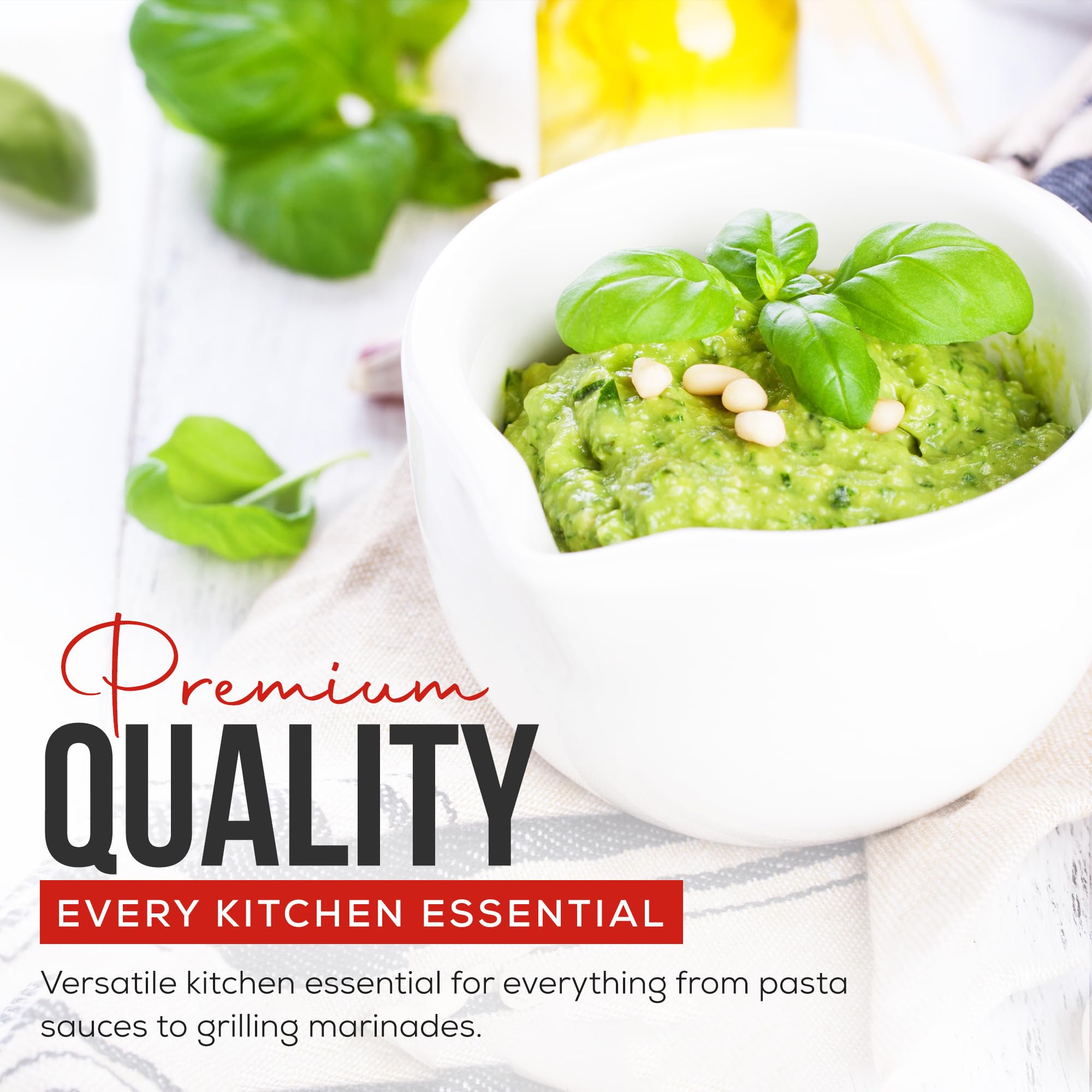 Christopher Ranch Gourmet Pesto Sauce | Fresh Basil, Almonds & Parmesan | Rich and Savory Garlic Blend | Perfect for Pasta, Pizza, Dips, and Roasting