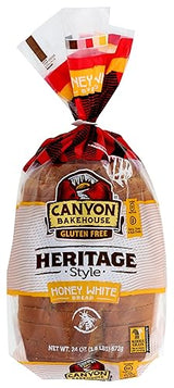 Canyon Bakehouse Heritage Honey White Bread, Gluten-Free , 24 oz (Frozen)