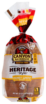 Canyon Bakehouse Heritage Honey White Bread, Gluten-Free , 24 oz (Frozen)