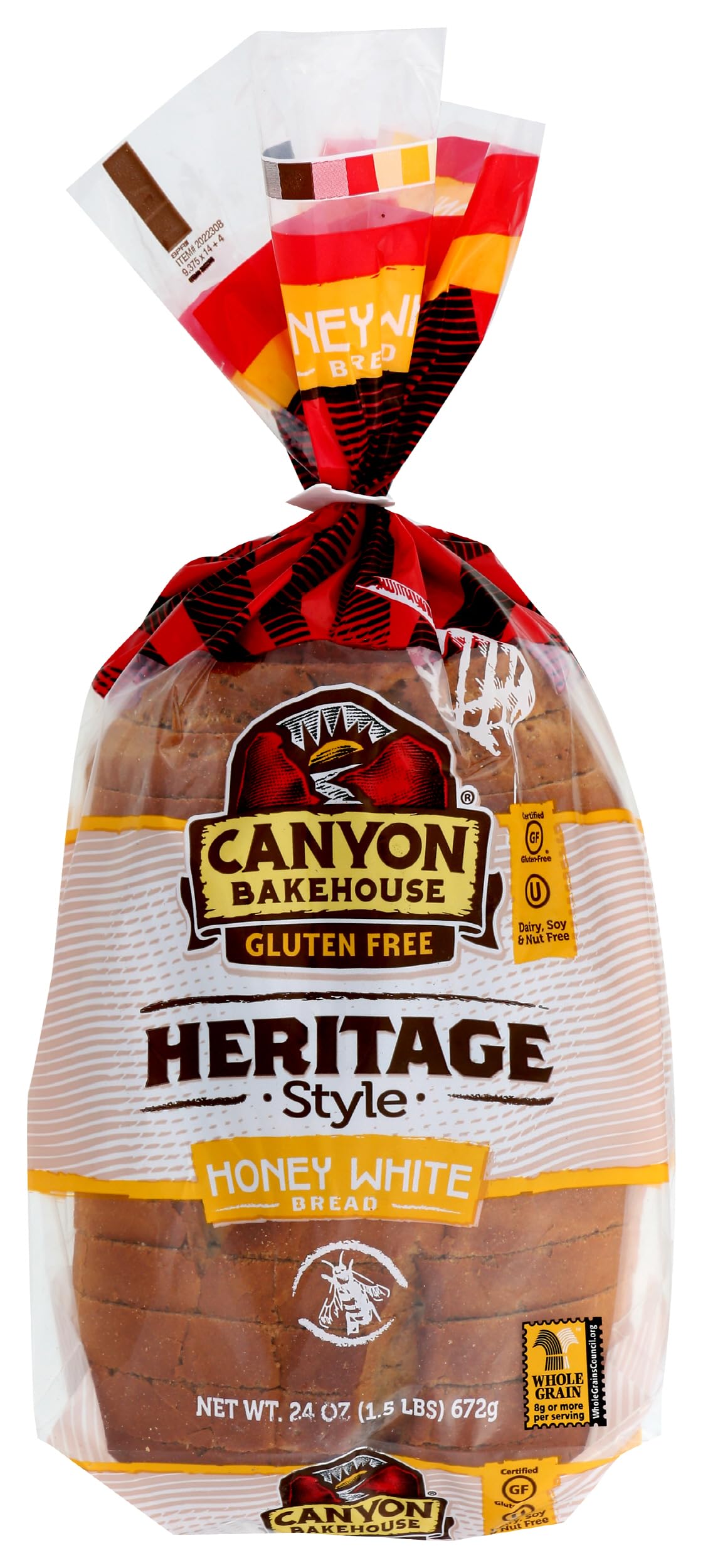 Canyon Bakehouse Heritage Honey White Bread, Gluten-Free , 24 oz (Frozen)