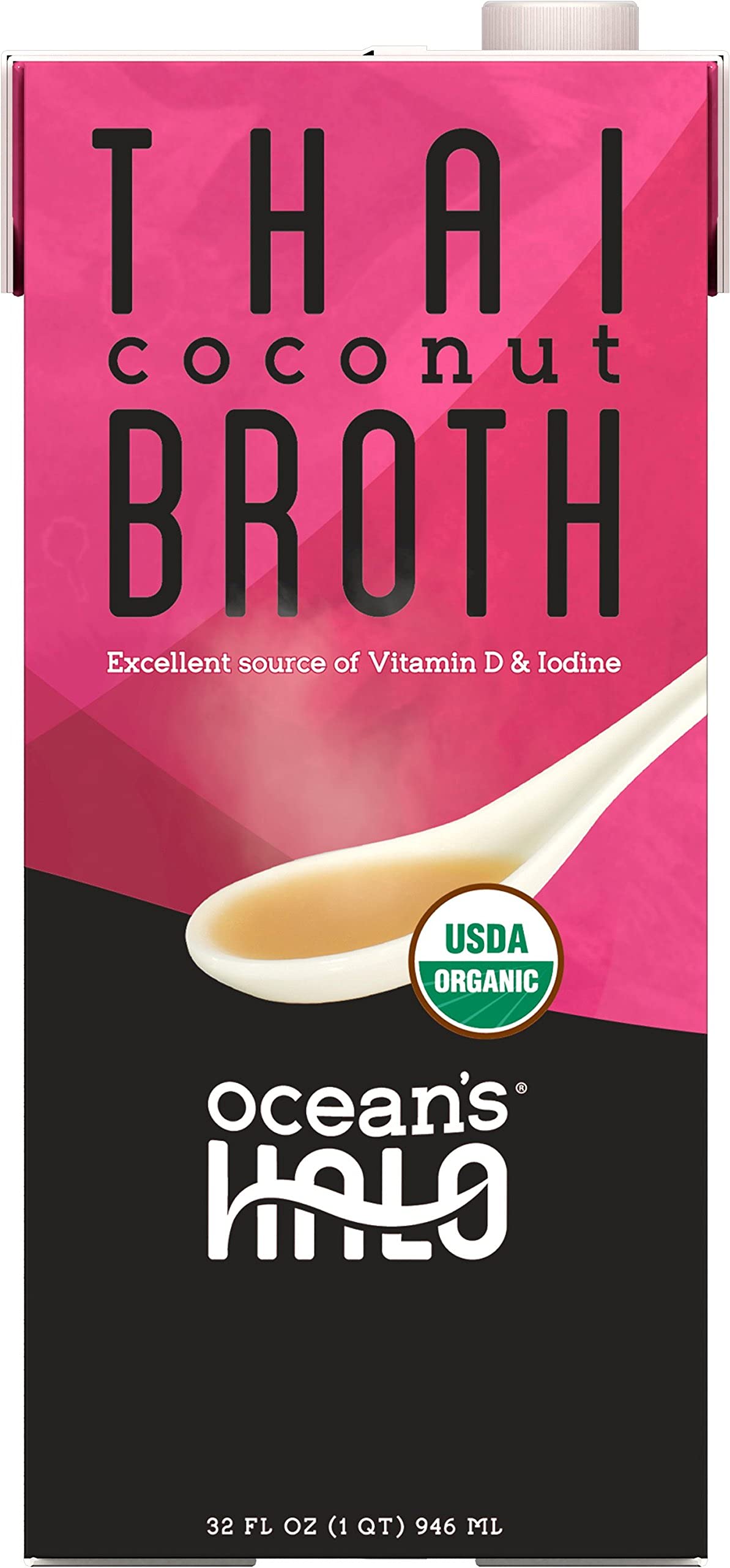 Ocean’s Halo Organic and Vegan Thai Coconut Broth, 32 oz. per Unit, 2 Pack