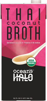 Ocean’s Halo Organic and Vegan Thai Coconut Broth, 32 oz. per Unit, 2 Pack