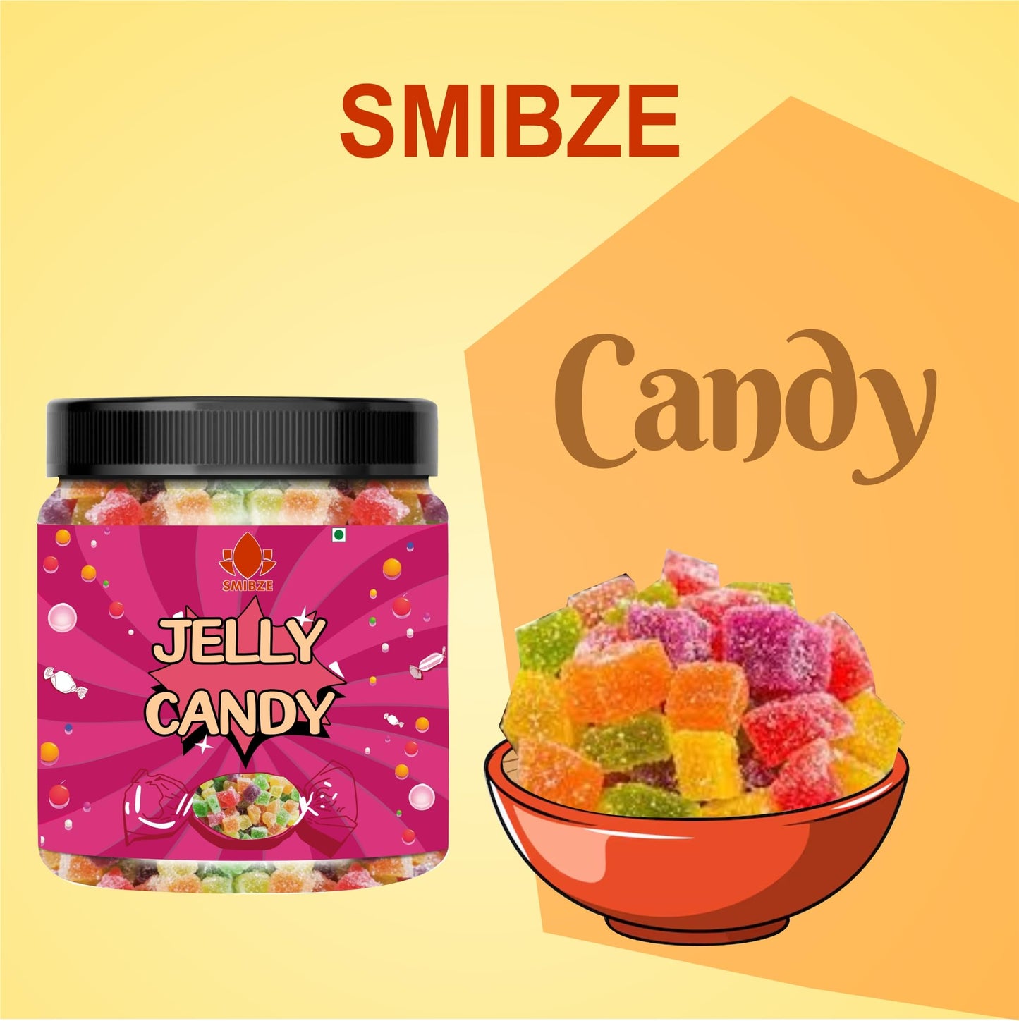 SMIBZE Natural Jelly Candy 250 GM (Pack of 1) SMIBZE