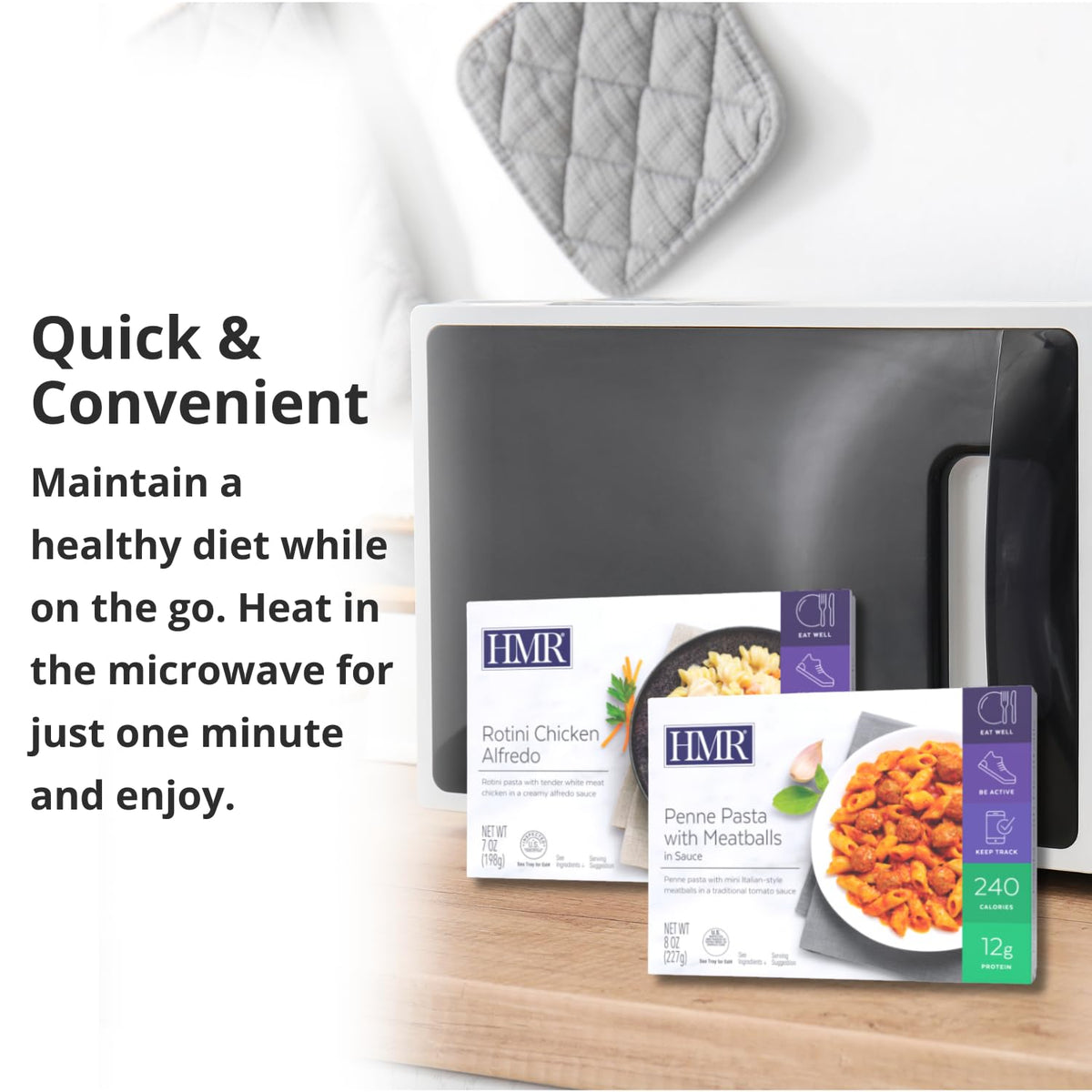 HMR Pasta Picks Entrée Pack, 6 Ready-to-Eat High Protein Meals