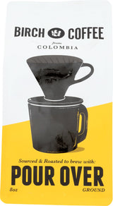 Birch Coffee Colombia Ground Pour Over, 8 OZ