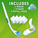 Scrubbing Bubbles Toilet Bowl Cleaning System with Flushable & Disposable Cleaner Refill Pads, Fights Odors and Helps Remove Limescale & Hard Water