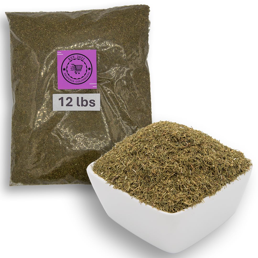 12 lbs Dried Dill Weed Seasoning - Despensa Colombiana Eneldo for cooking, Dried Dill Weed Bulk 192 oz - Dried Eneldo Ideal for Pickling, Cooking