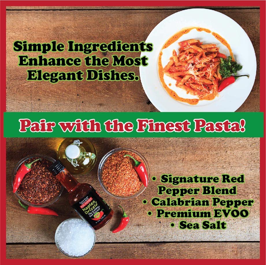 Pepperolio - Condiment & Ingredient - "The Italian Hot Sauce." Extra Virgin Olive Oil-Red Pepper Drizzle.