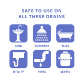 SANI 360° Sani Sticks Drain Cleaner and Deodorizer, 48 Count, Lemon Scent Enzyme Pipe Cleaners, Eliminate Odors, Prevent Clogged Drains, Safe
