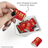Big Dot of Happiness Lunar New Year - Fortune Mini Candy Bar Wrapper Stickers - 2026 Year of The Horse Small Favors - 40 Count