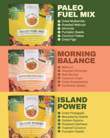 SteadyCrunch Balance Nutrition Trail Mix Variety Pack - Assorted Mixed Nuts & Dried Fruit - Non-GMO, Vegan & Gluten Free Healthy Snacks for Adults